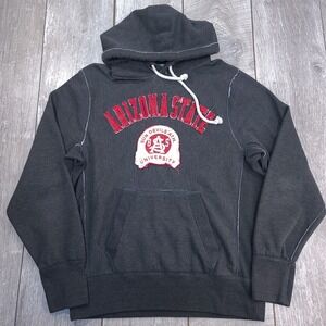 Campus Crew Hoodie Mens Medium Arizona State University Y2K Distressed Hoody